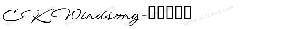 CK Windsong字体转换